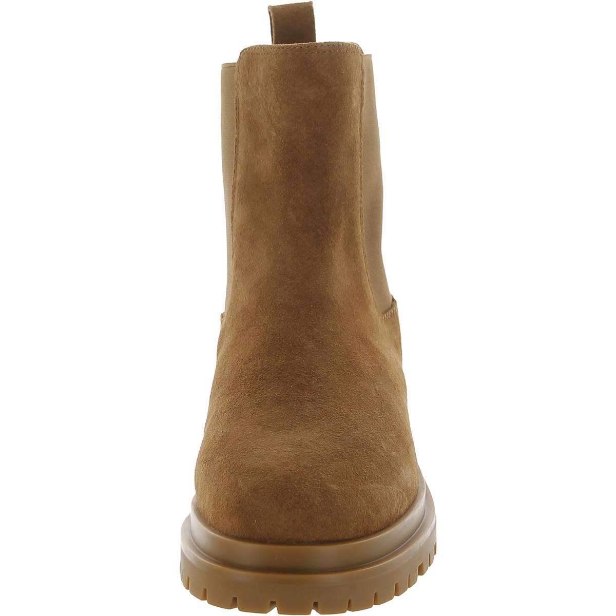 Corinne  Womens Lugged Sole Ankle Chelsea Boots