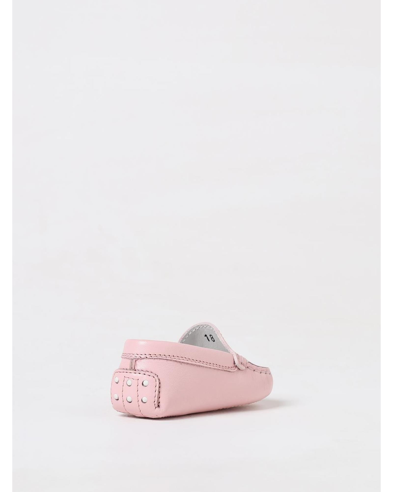 Tod's Baby Driving Shoes Slipon Loafer Kids Pink