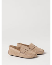 Tod's Gommino Suede Loafers Driving Shoes Kids Beige