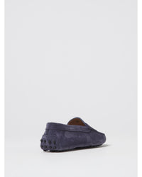 Tod's Driving Shoes Suede Loafers Classic Design Kids Blue