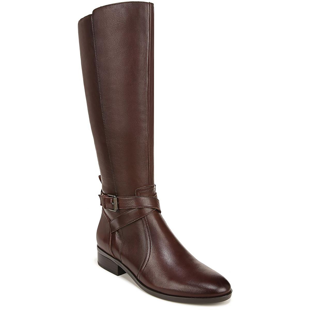 Rena Womens Zipper Narrow Calf Knee-High Boots