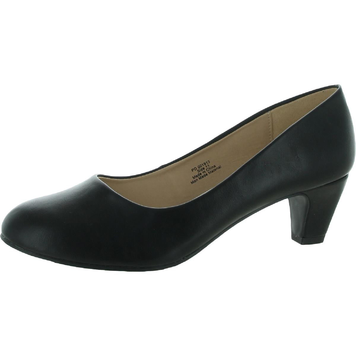 Luu Womens Cushioned Footbed Closed Toe Dress Heels 8 Medium Black