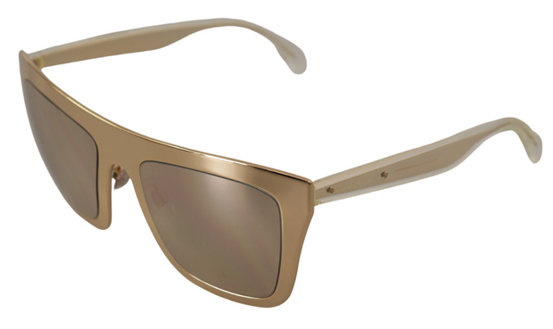 Dolce & Gabbana Gold Plated Metal Mirrored Limited Men's Sunglasses