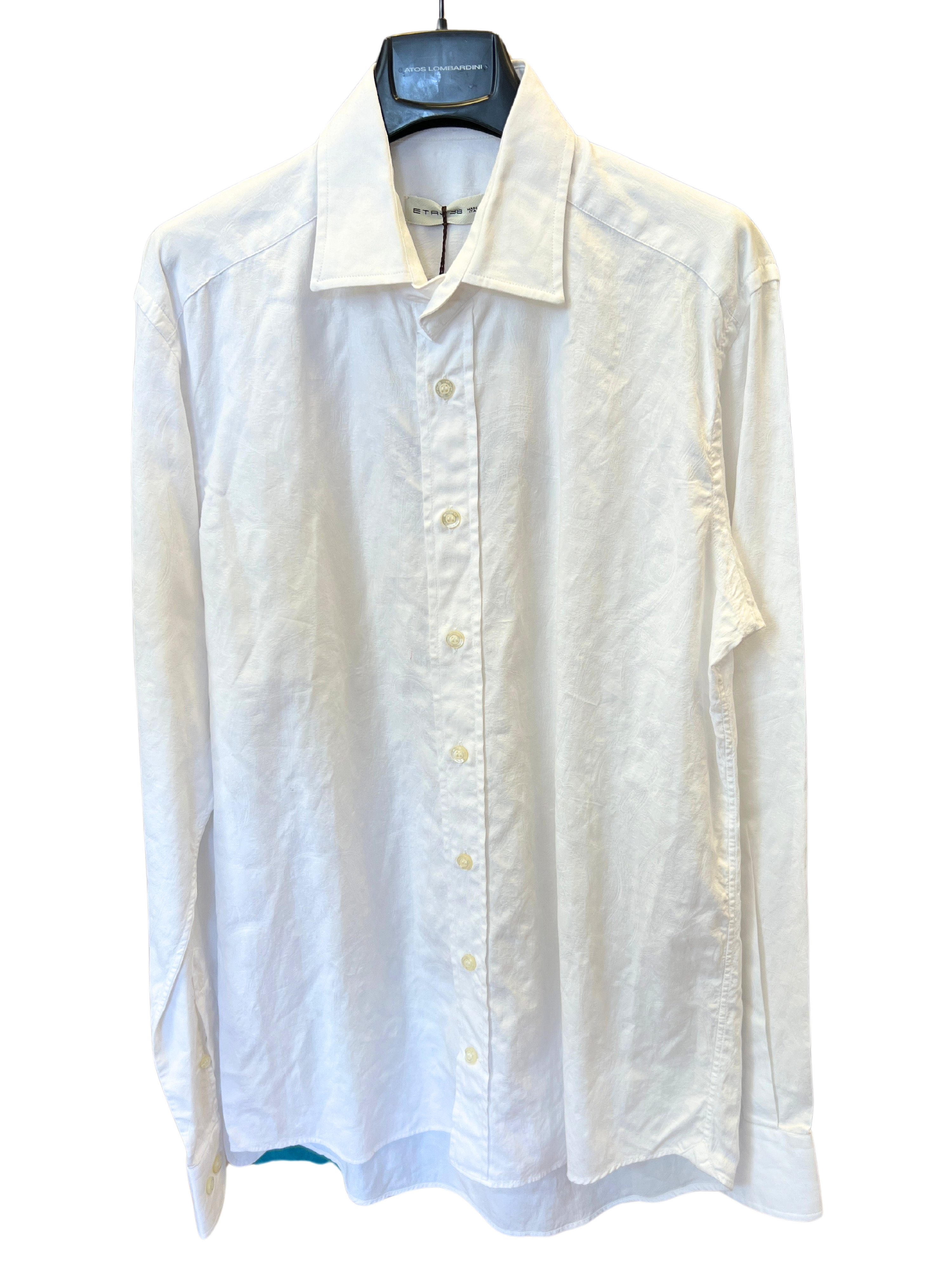 ETRO Cotton Subtle Paisley Print Button-Down Shirt