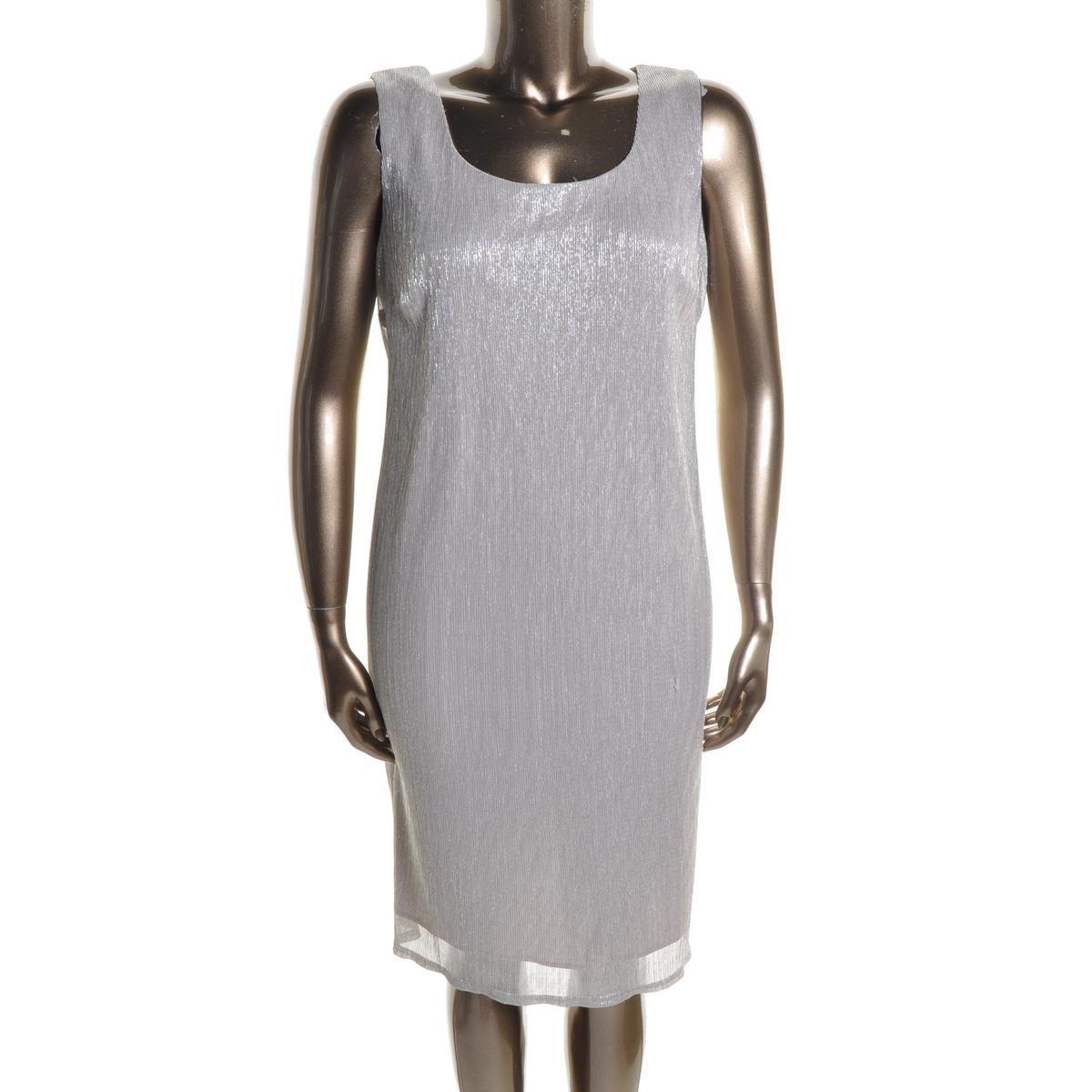 Womens 2PC Metallic Dress With Jacket