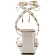 Zayve Womens Faux Leather Ankle Strap Heels