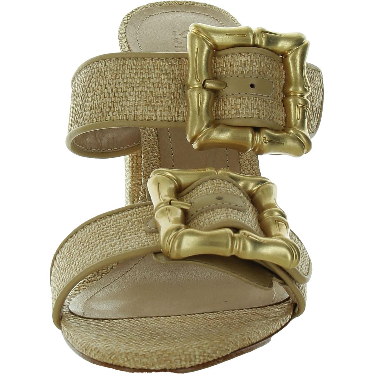 Enola Womens Slip On Casual Block Heel