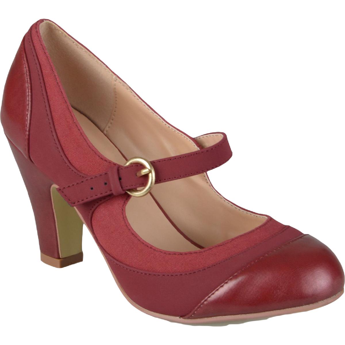 Siri Womens Faux Leather Dress Heels