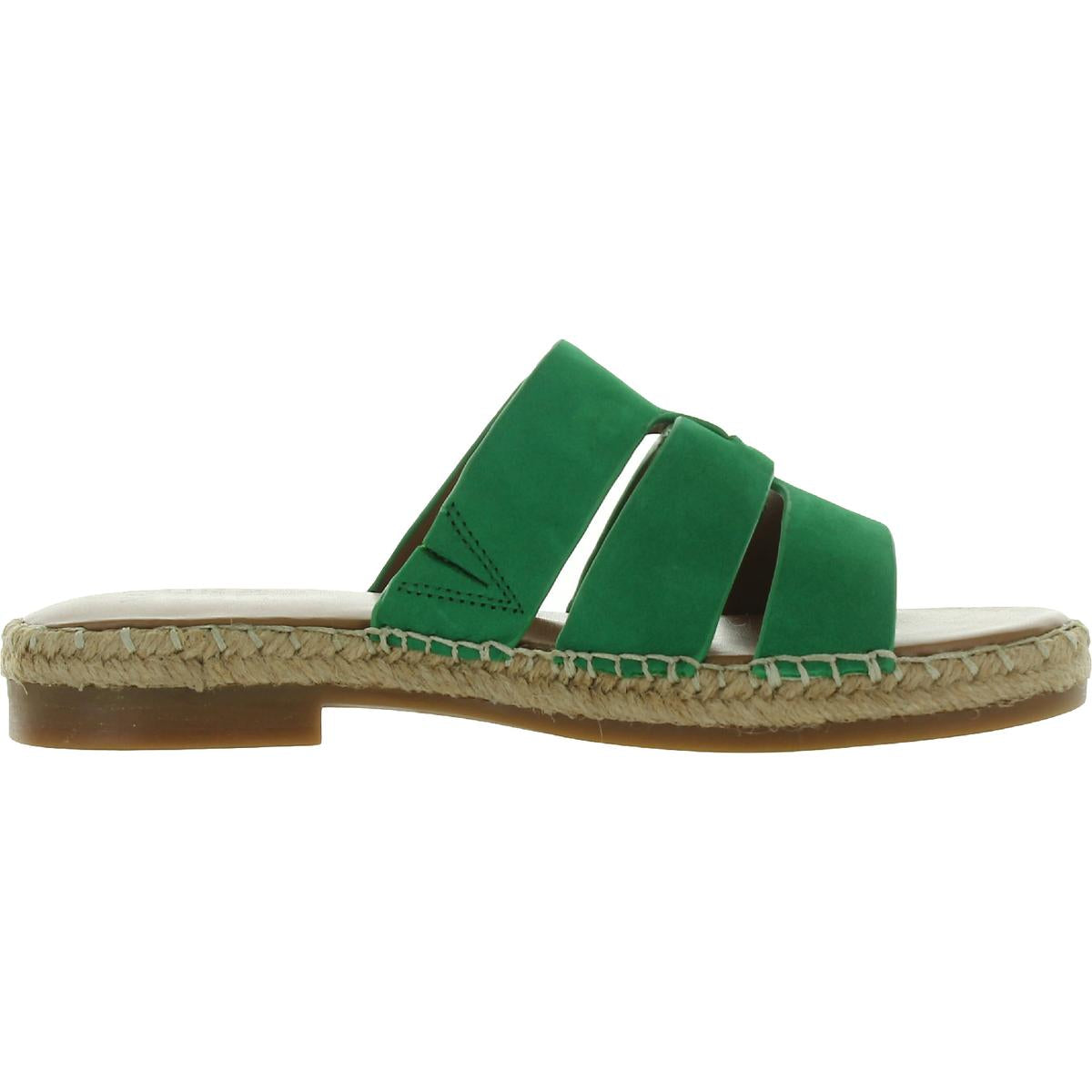 Arden Womens Leather Slip On Slide Sandals