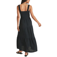Womens Tiered Cotton Maxi Dress