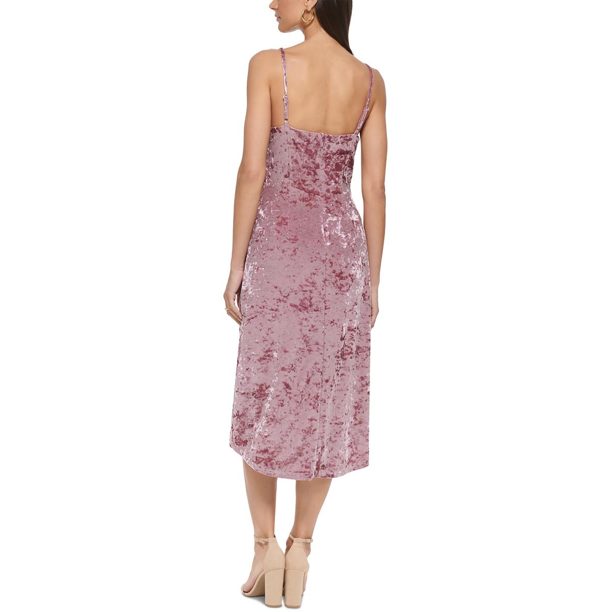 Womens Drapey Polyester Cocktail and Party Dress