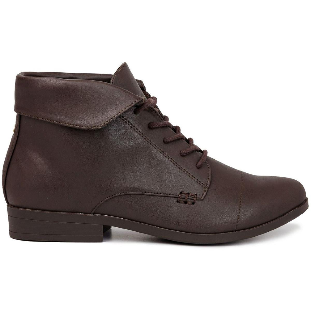 Clora Womens Padded Insole Ankle Combat & Lace-up Boots