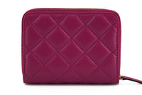 Versace Elegant Purple Quilted Leather Women's Wallet
