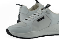 Versace Sleek White Calf Leather Men's Sneakers16