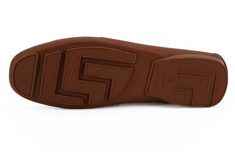 Versace Elegant Medusa-Embossed Leather Men's Loafers