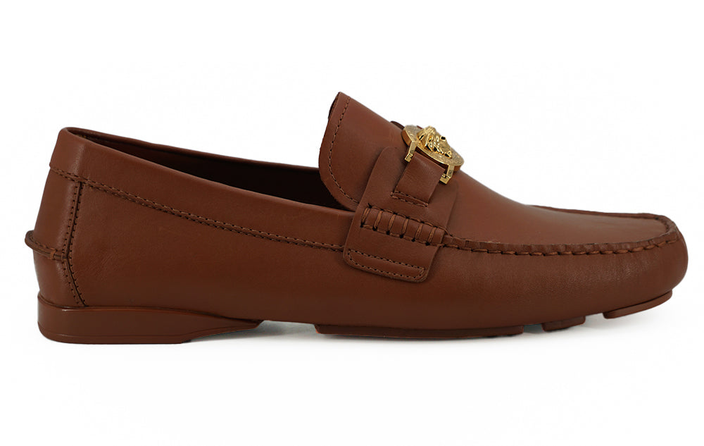 Versace Elegant Medusa-Embossed Leather Men's Loafers3