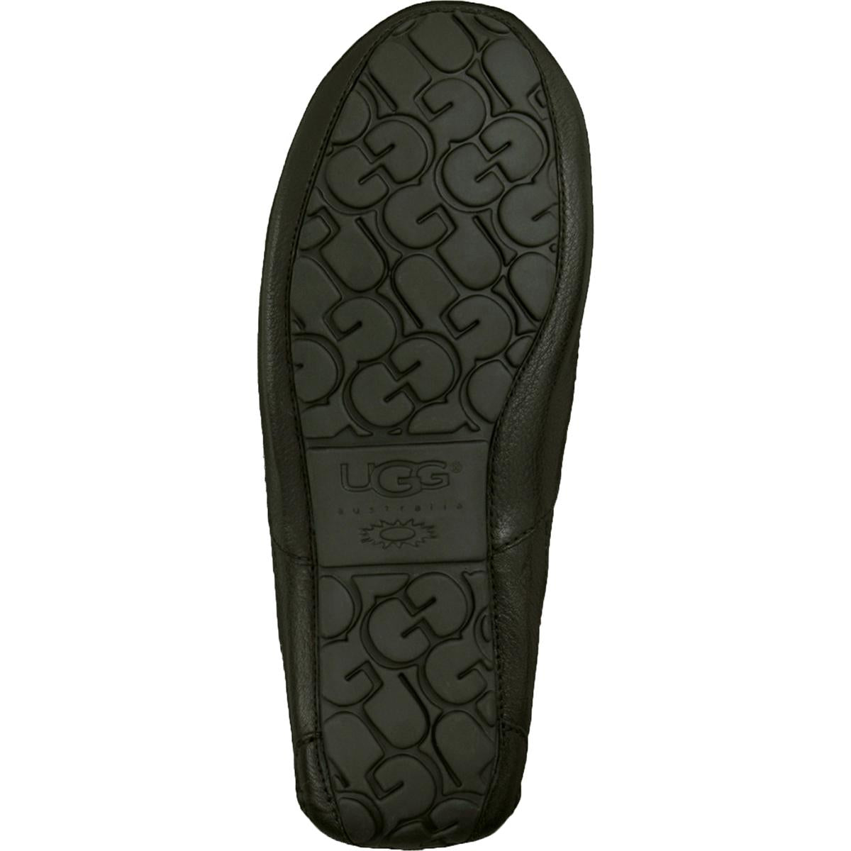 Ascot Mens Leather Lined Loafer Slippers