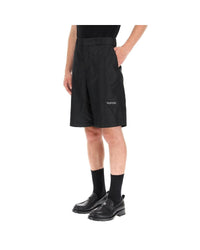 Valentino Casual Solid Color Shorts Men Black