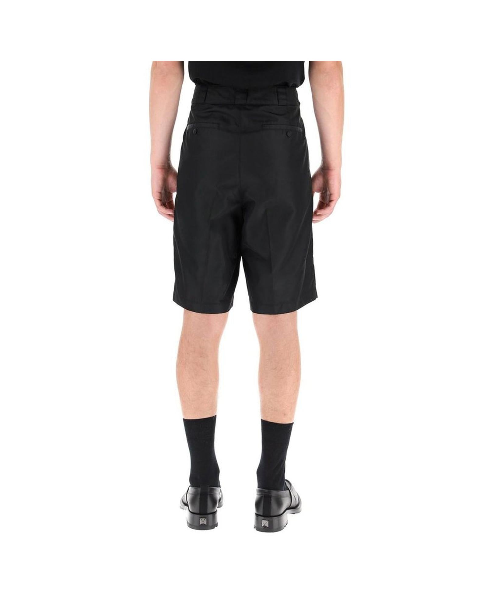 Valentino Casual Solid Color Shorts Men Black