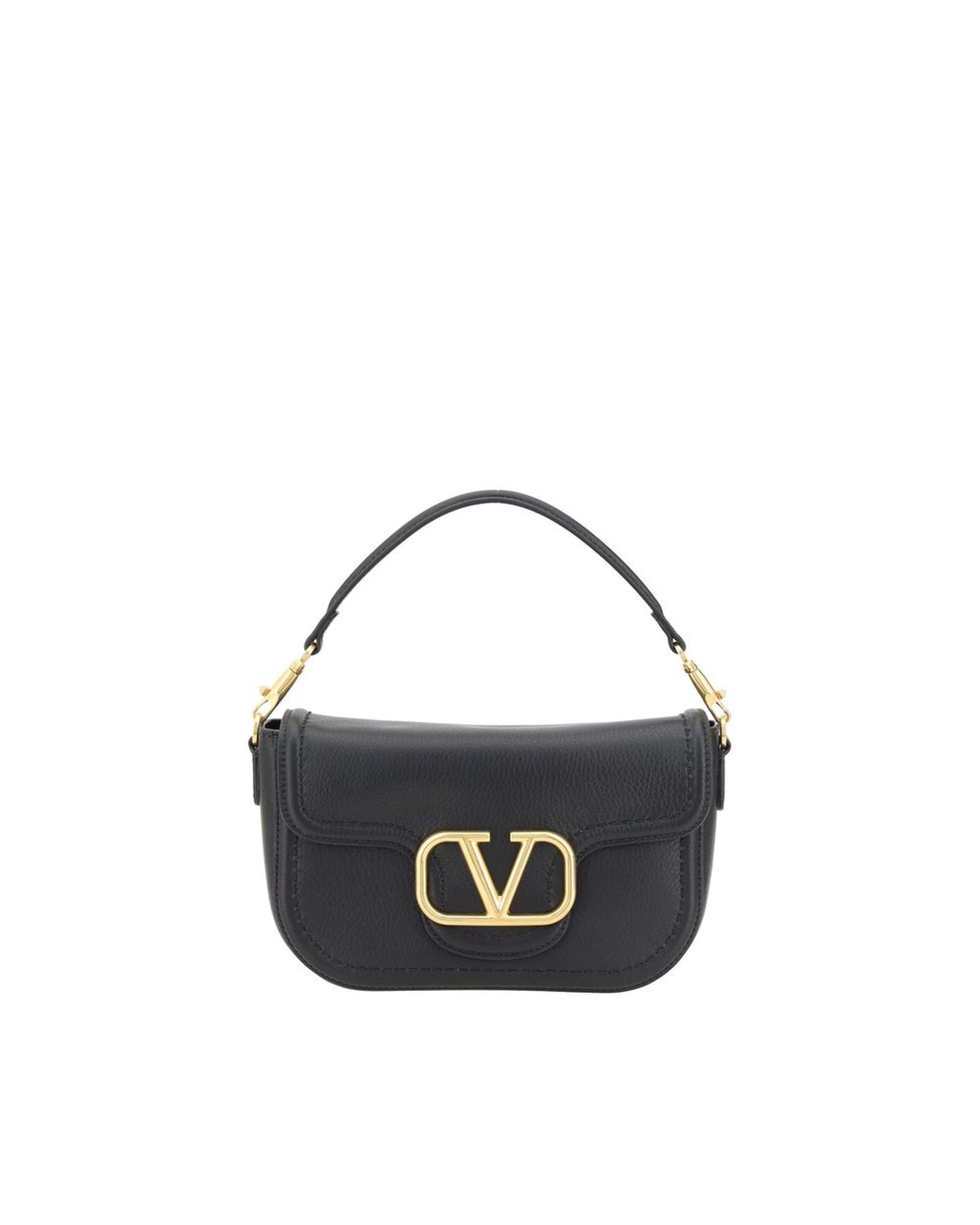 Valentino Garavani Roman Stud Shoulder Bag Women Black ONE SIZE Black