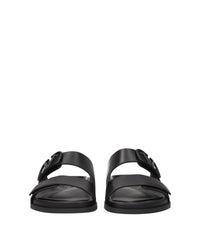 Valentino Garavani Logo Slide Sandals Men Black