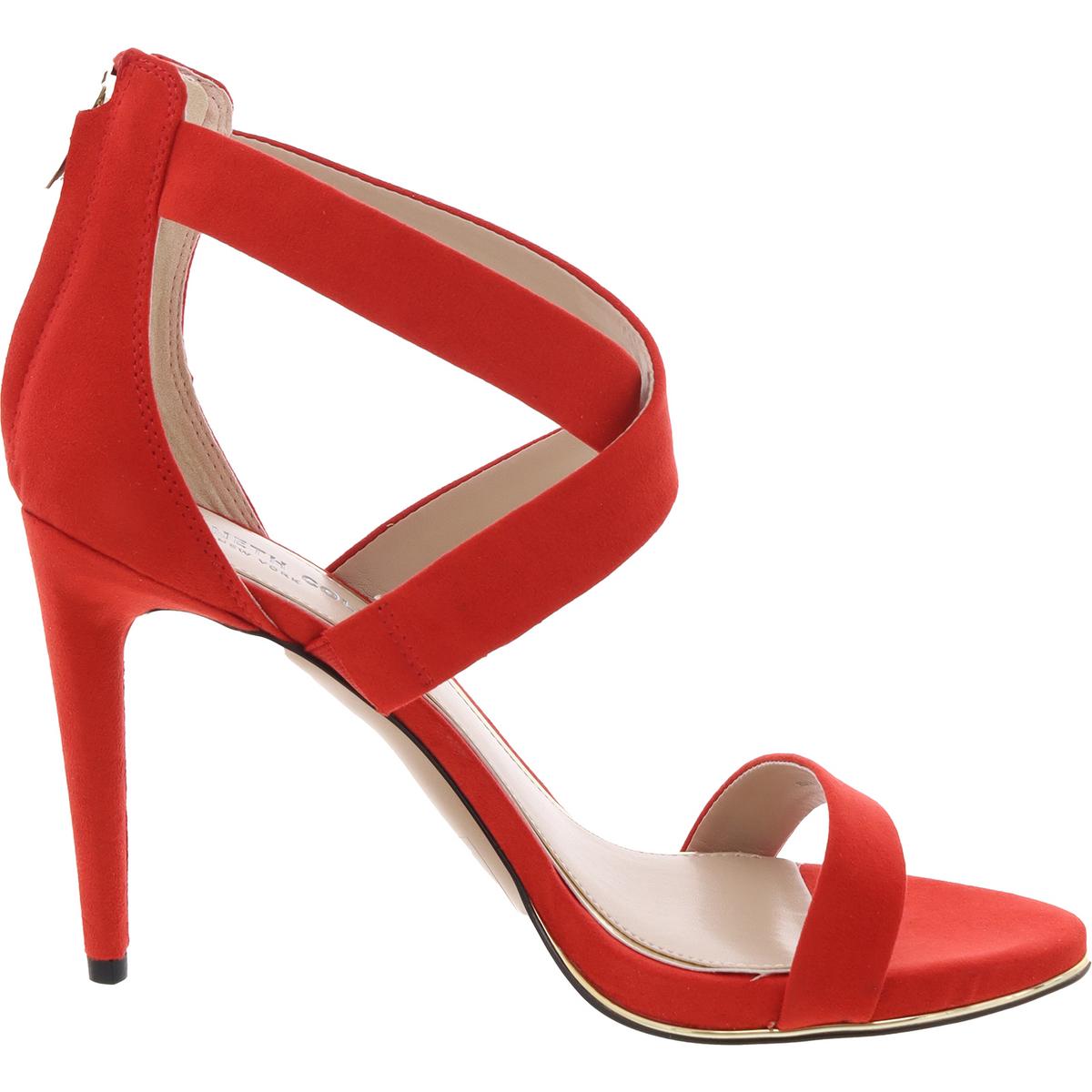 Brooke Cross Sandal Womens Zipper Suede Pumps