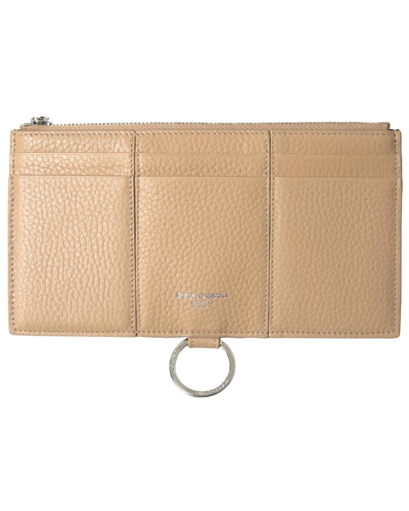 Dolce & Gabbana Sicily Wallet on Chain - Beige Leather