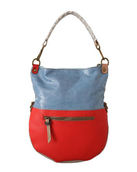 EBARRITO Beige Leather Shoulder Bag