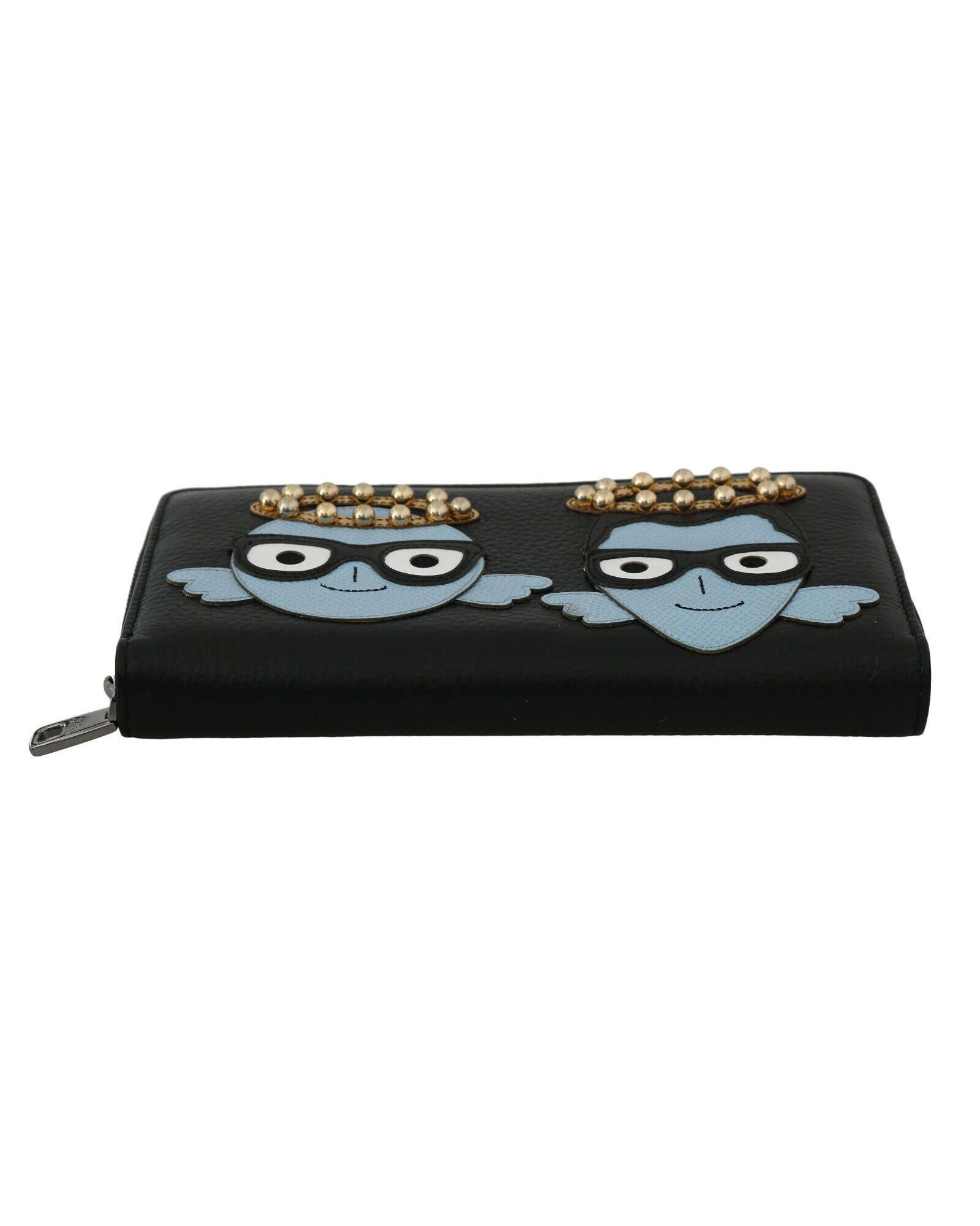 Dolce & Gabbana Angel Zip Around Wallet Black