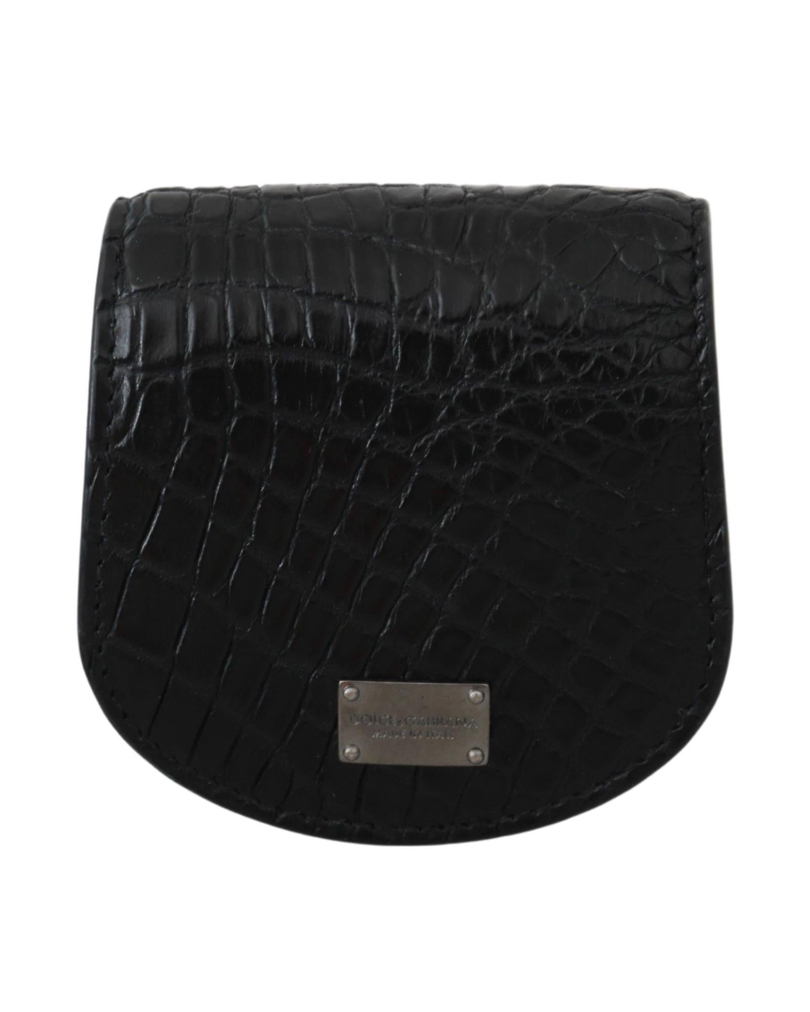Dolce & Gabbana Exotic Leather Pocket Wallet Case