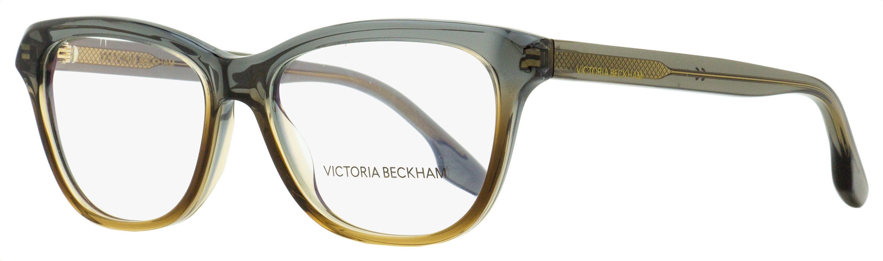Victoria Beckham Rectangular Eyeglasses VB2607 038 Gray-Brown 55mm Gray-Brown