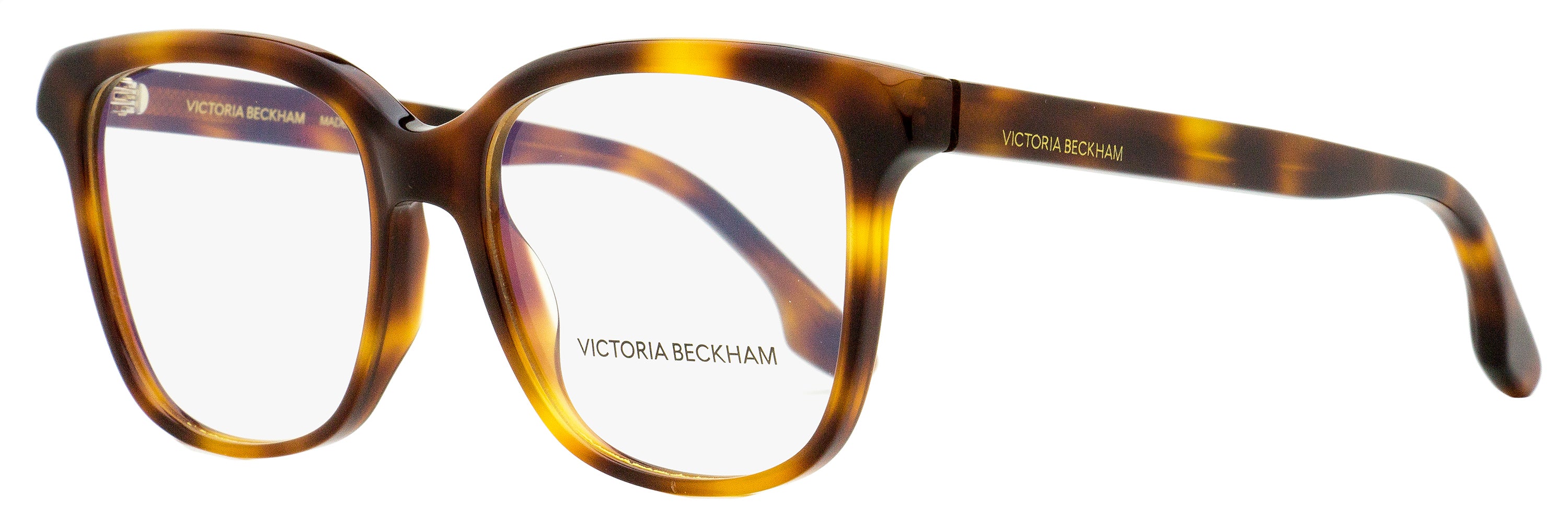 Victoria Beckham Square Eyeglasses VB2608 215 Tortoise 54mm Tortoise