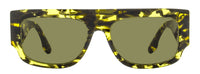 Victoria Beckham V Plaque Sunglasses VB666S 012 Yellow Havana 55mm