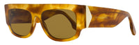 Victoria Beckham V Plaque Sunglasses VB666S 223 Blonde Horn 55mm Blonde Horn