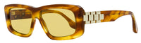 Victoria Beckham Chain Rectangular Sunglasses VB669S 223 Blonde Horn 55mm Blonde Horn