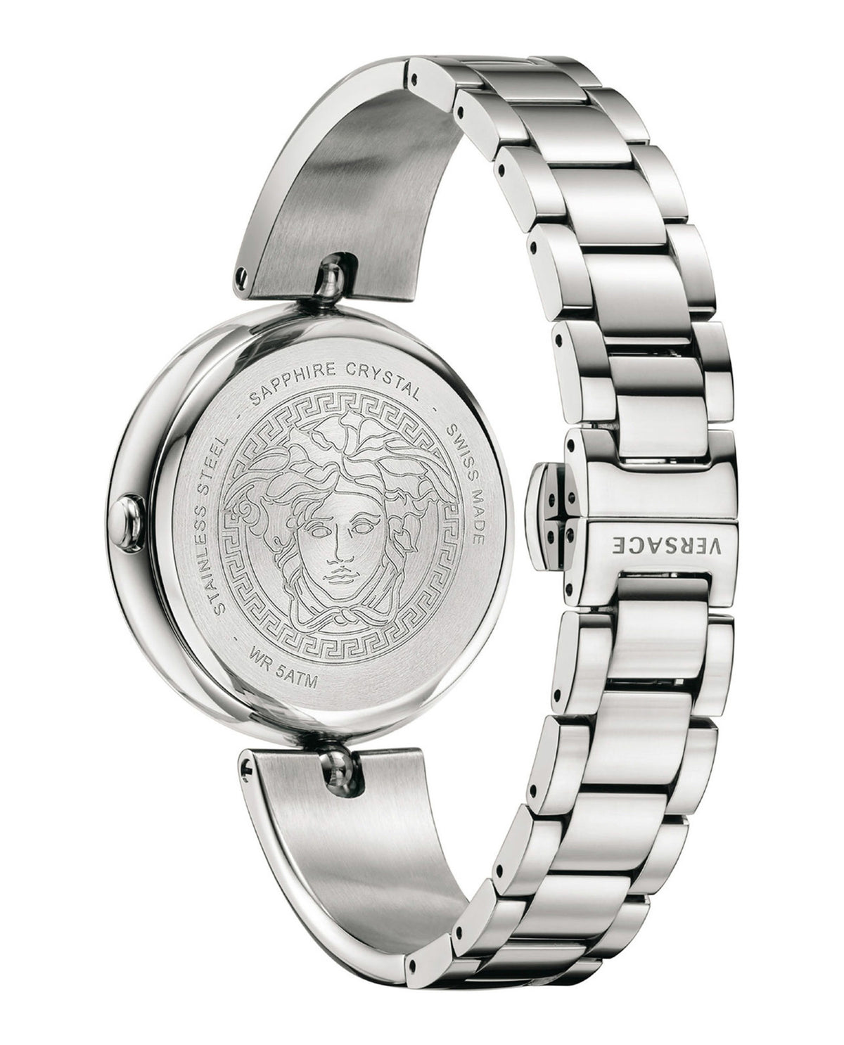 Versace Versace Womens  Stainless Steel 39mm Bracelet Fashion Watch