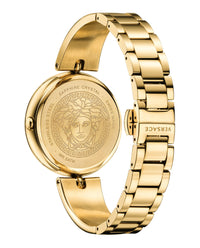 Versace Versace Womens  IP Yellow Gold 39mm Bracelet Fashion Watch