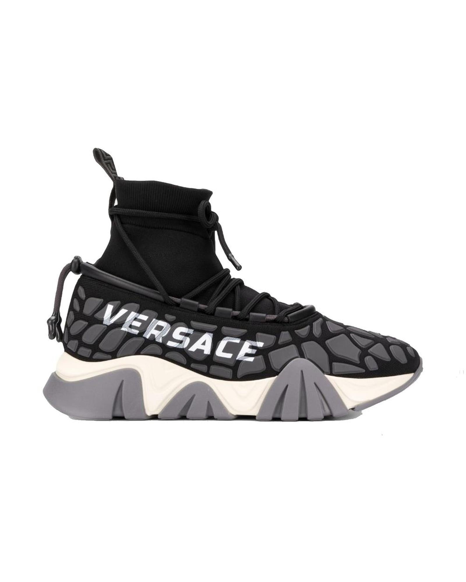 Versace Odissea HighTop Sneakers Men Black