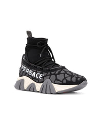 Versace Odissea HighTop Sneakers Men Black