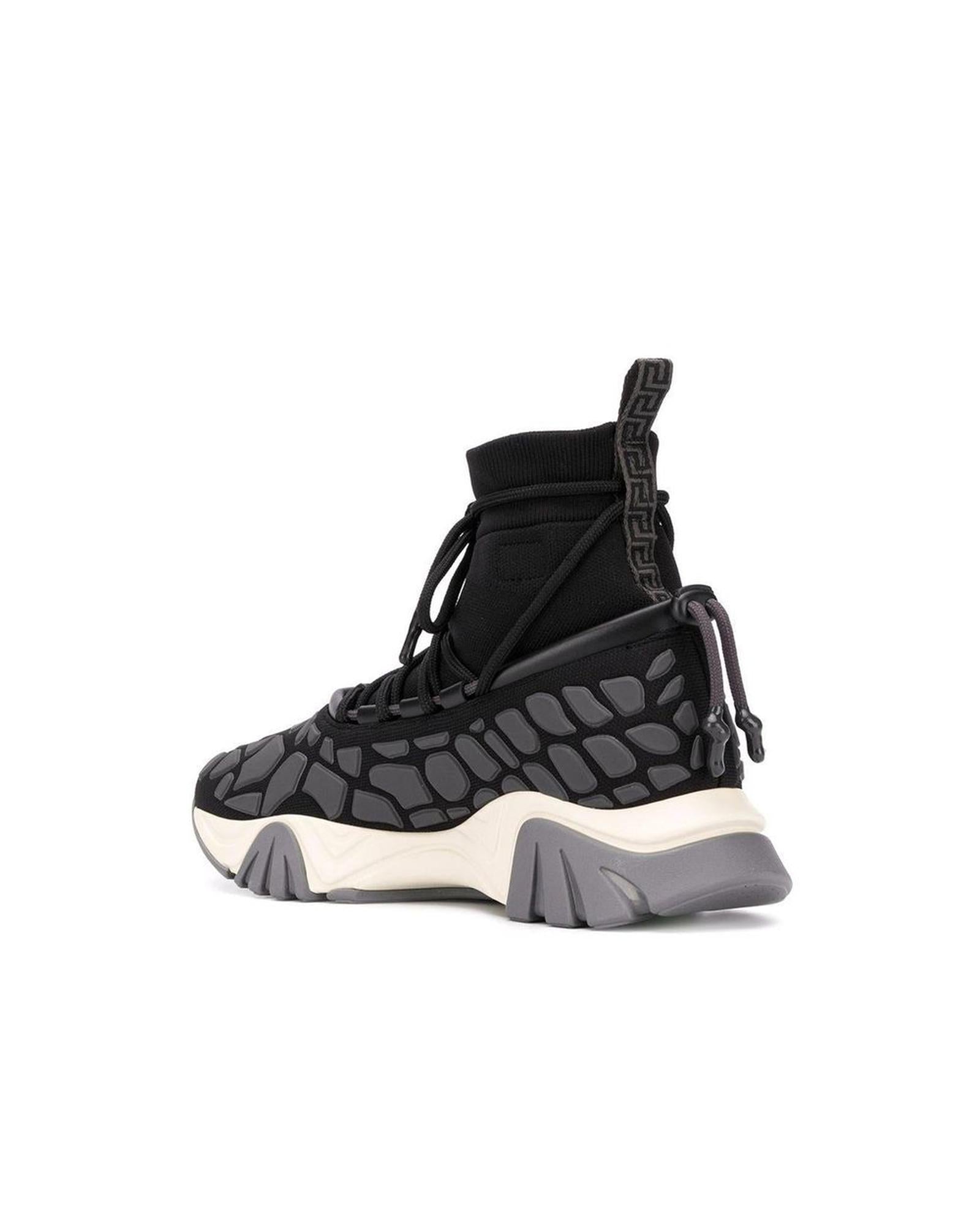 Versace Odissea HighTop Sneakers Men Black
