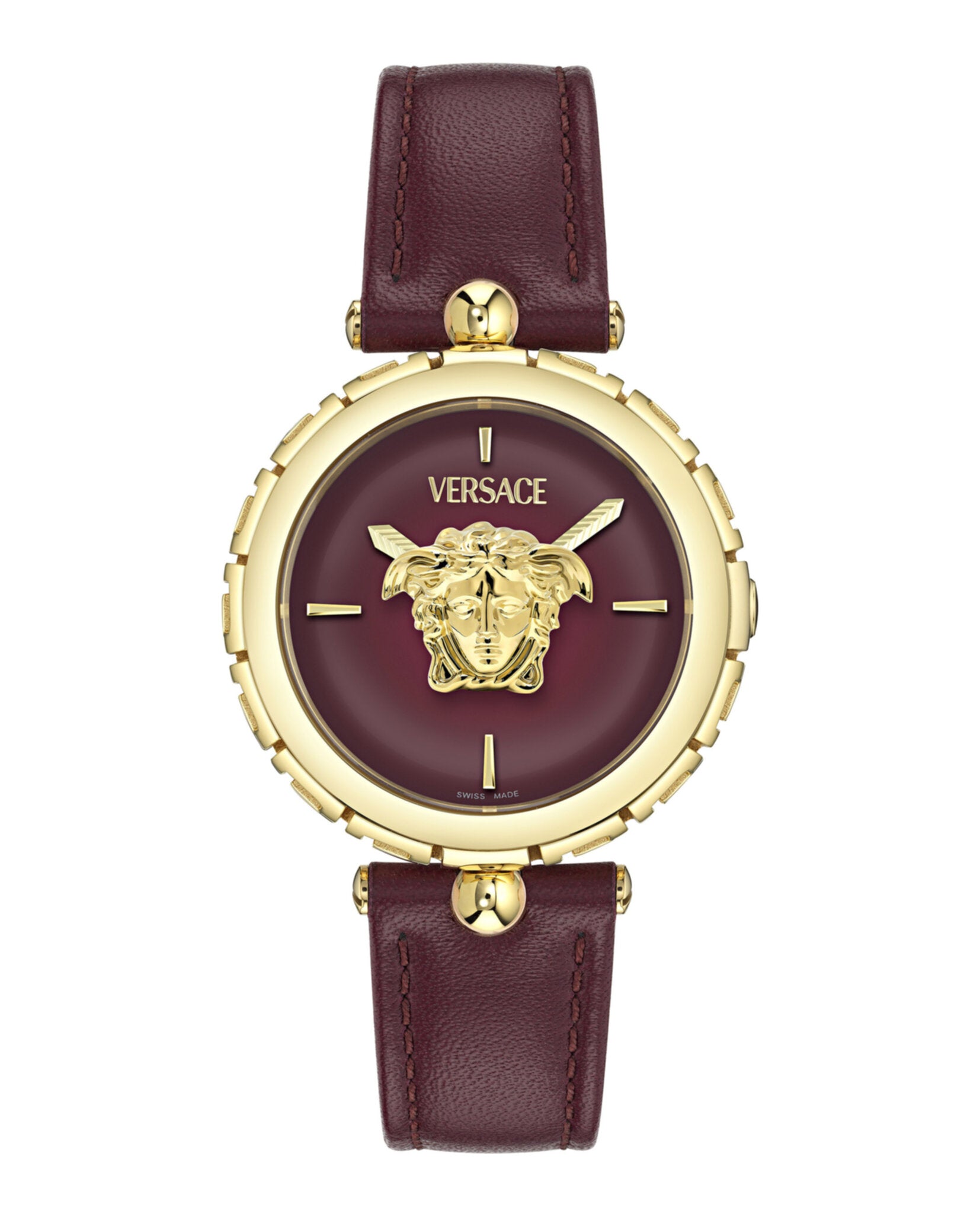 Versace Womens Gold 34mm Strap Fashion Watch