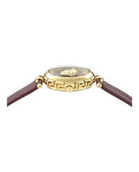 Versace Womens Gold 34mm Strap Fashion Watch