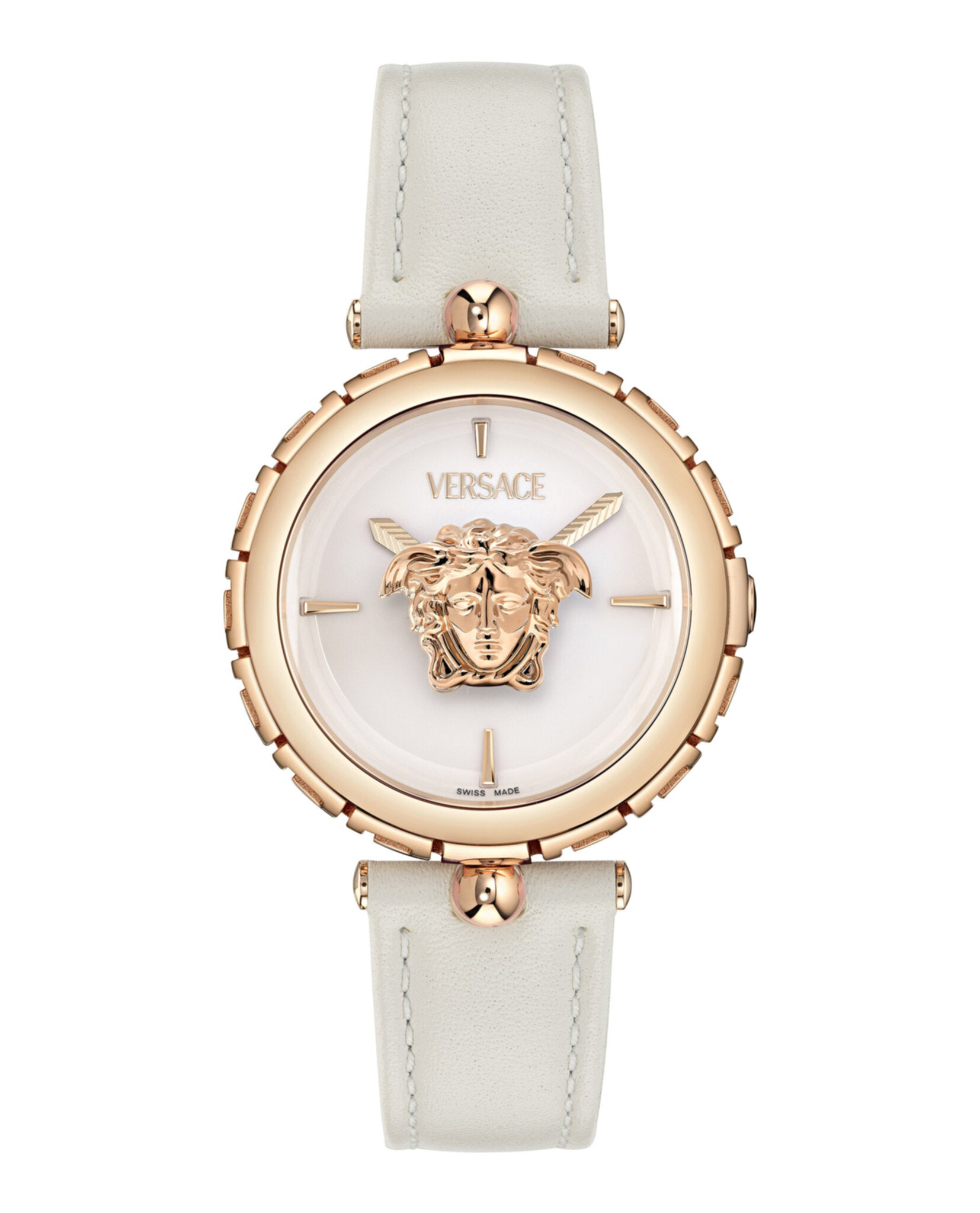 Versace Versace Womens  Rosegold 34mm Strap Fashion Watch