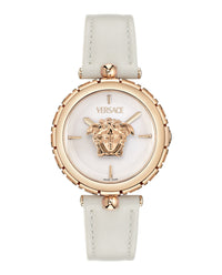 Versace Versace Womens  Rosegold 34mm Strap Fashion Watch