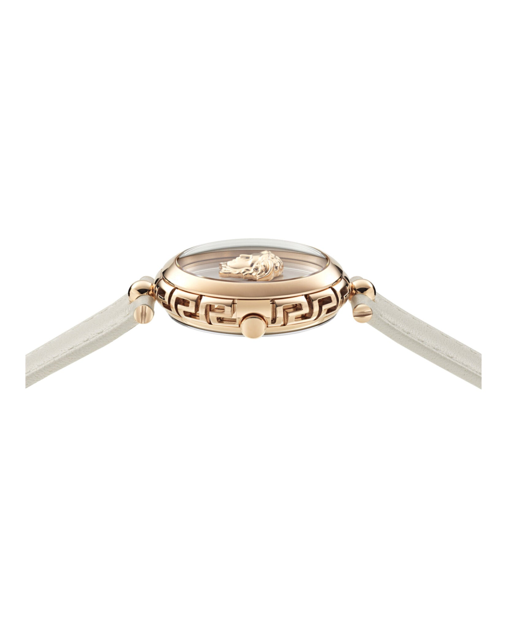 Versace Versace Womens  Rosegold 34mm Strap Fashion Watch