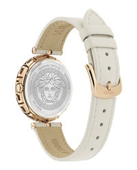 Versace Versace Womens  Rosegold 34mm Strap Fashion Watch