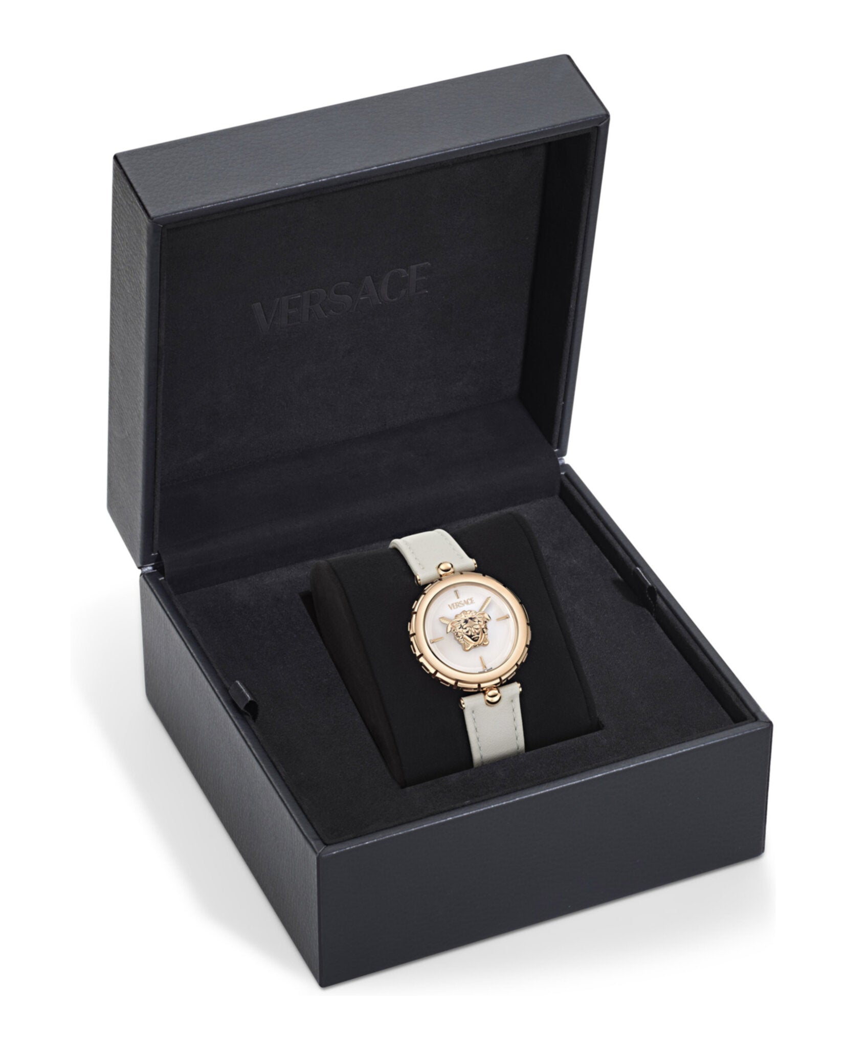Versace Versace Womens  Rosegold 34mm Strap Fashion Watch