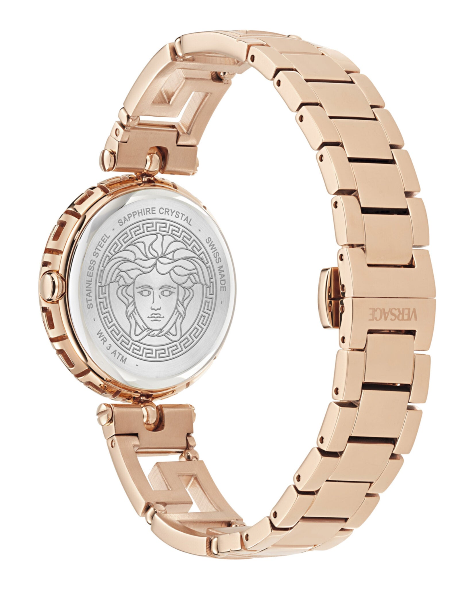 Versace Versace Womens  Rosegold 34mm Bracelet Fashion Watch