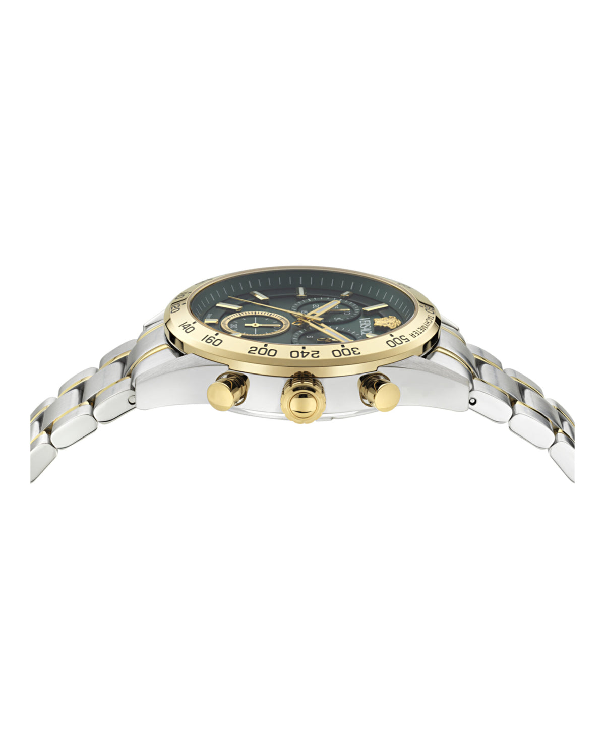 Versace Mens Two Tone 41mm Bracelet Fashion Watch