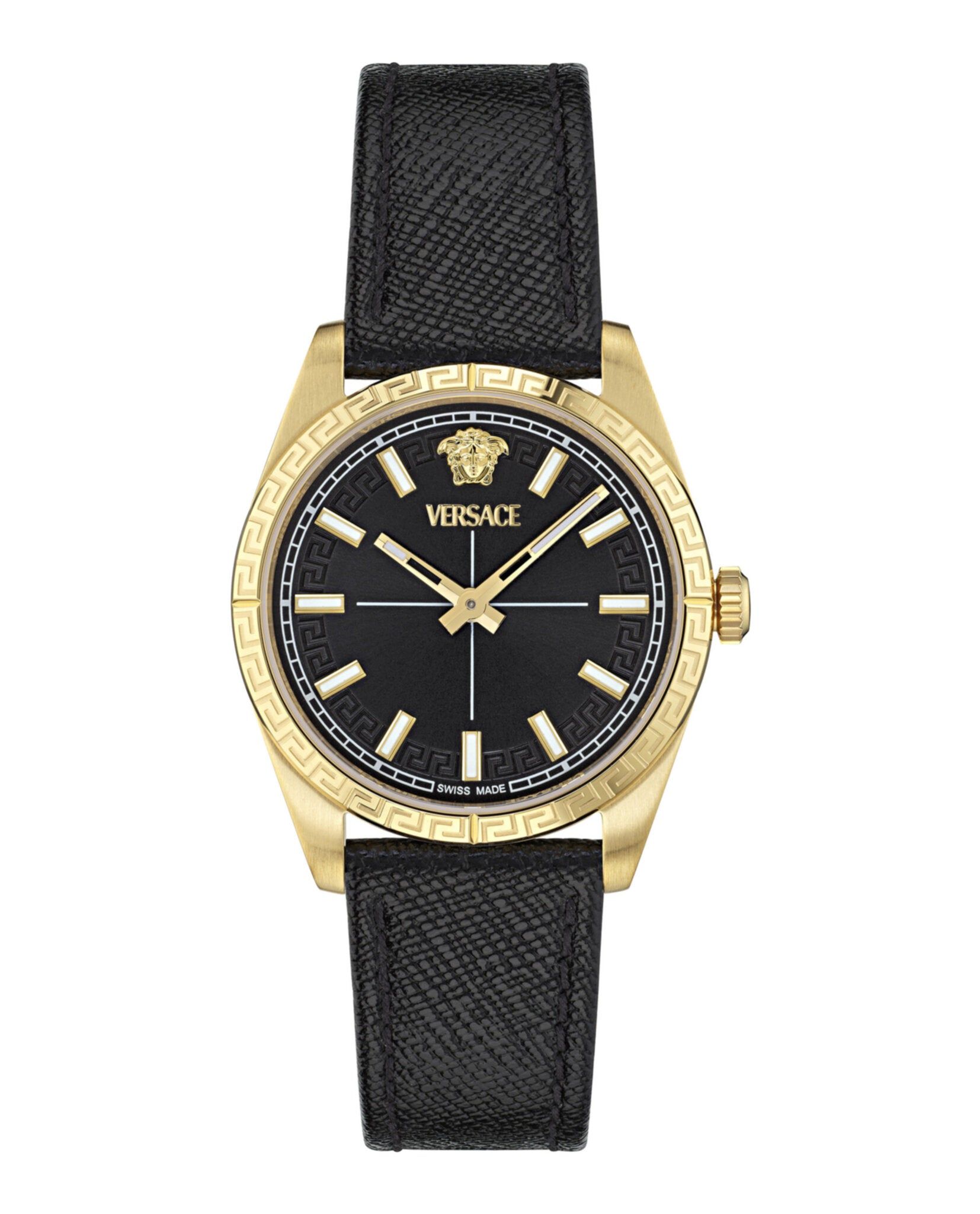 Versace Versace Womens  Gold 32mm Strap Fashion Watch